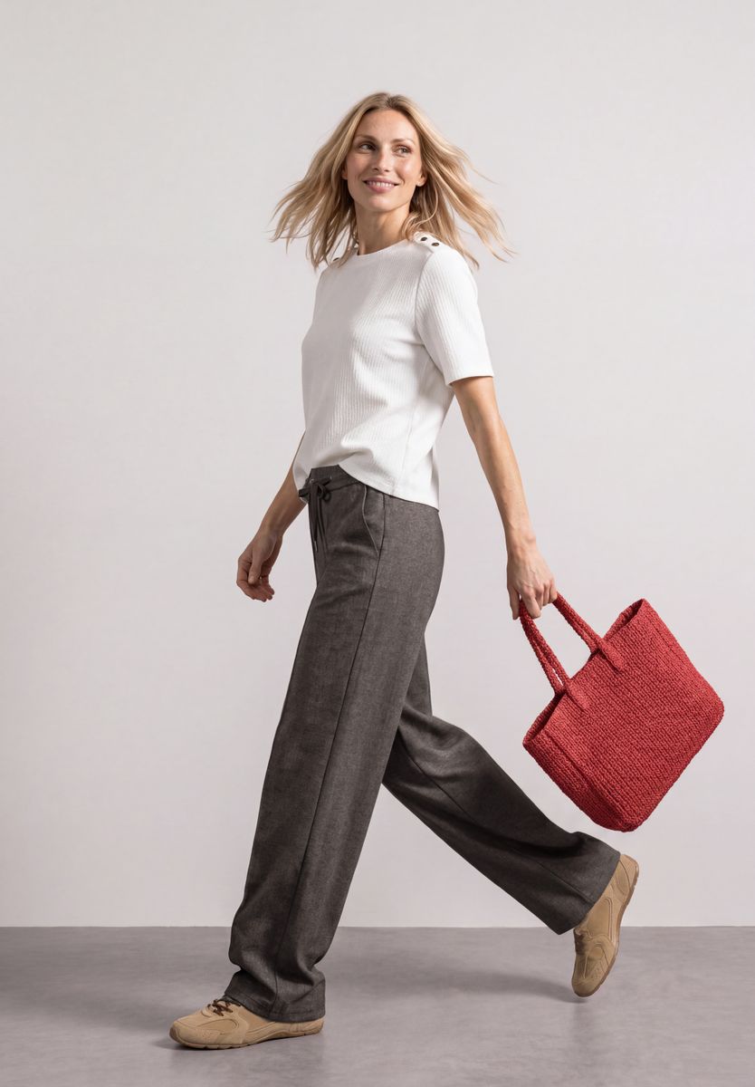 Straight Leg Hose mit Cargo-Taschen