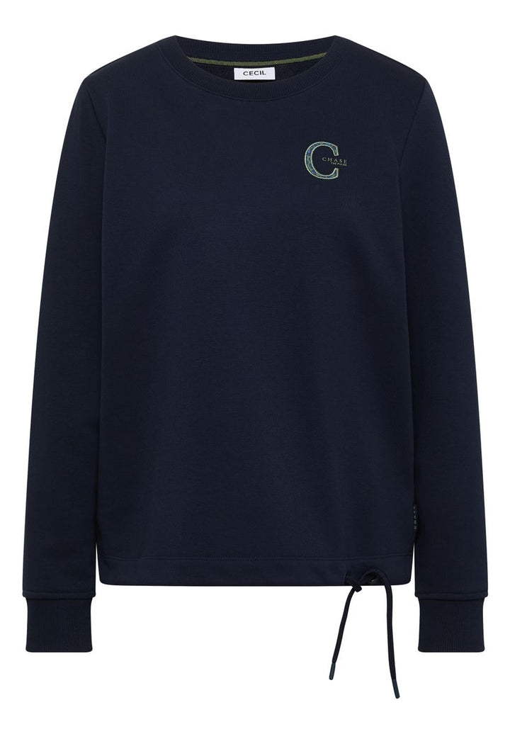 Sweatshirt mit Rundhals und Tunnelzug