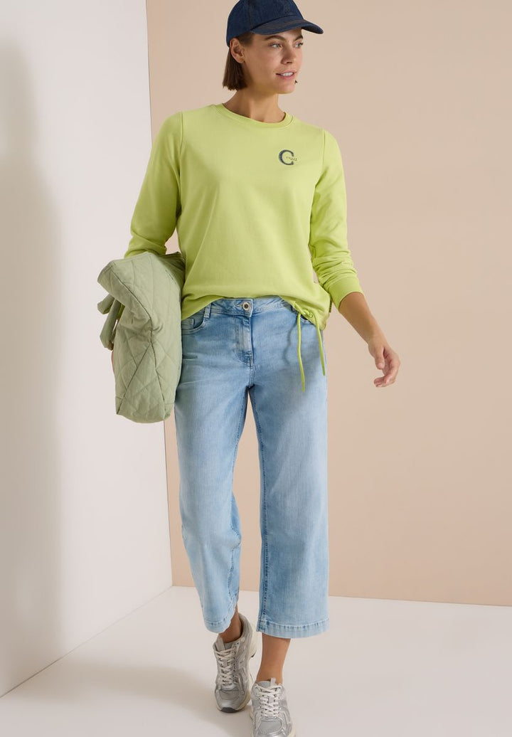 Sweatshirt mit Rundhals und Tunnelzug
