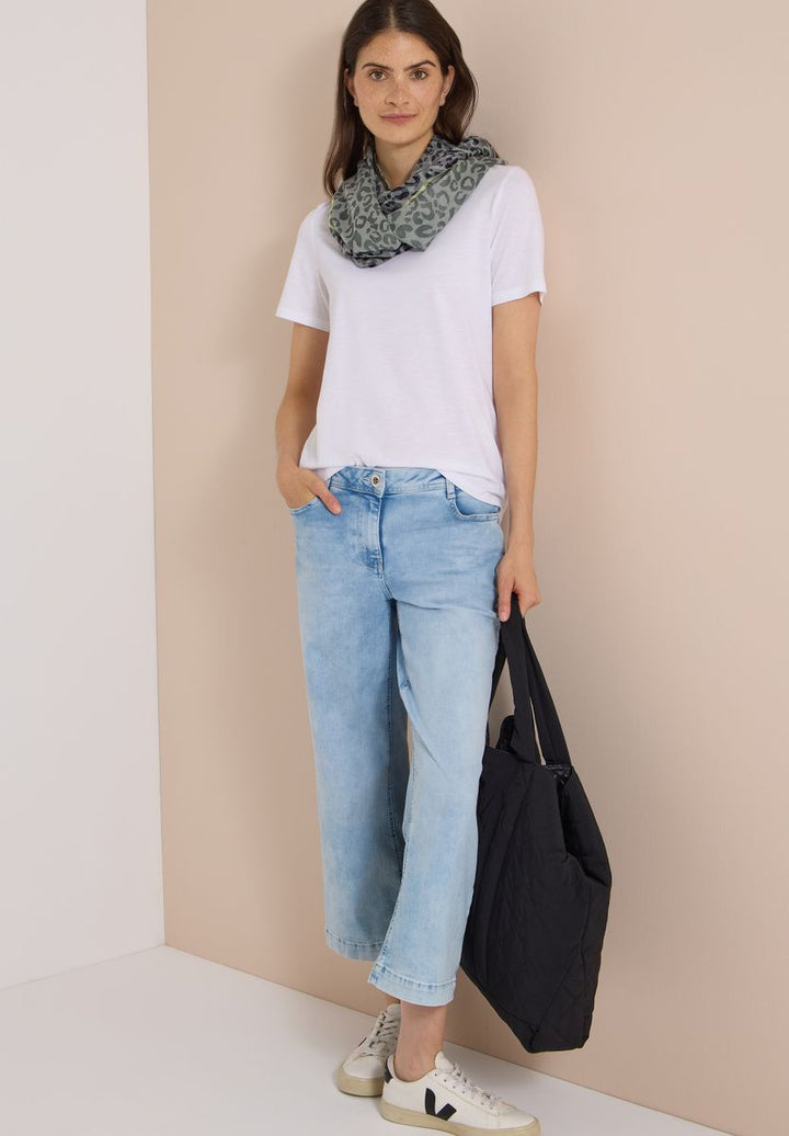 Loop-Schal im Ausbrenner-Look mit Leo-Muster