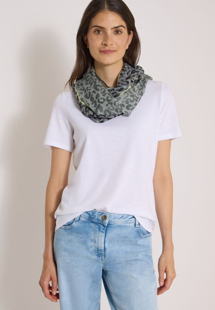 Loop-Schal im Ausbrenner-Look mit Leo-Muster