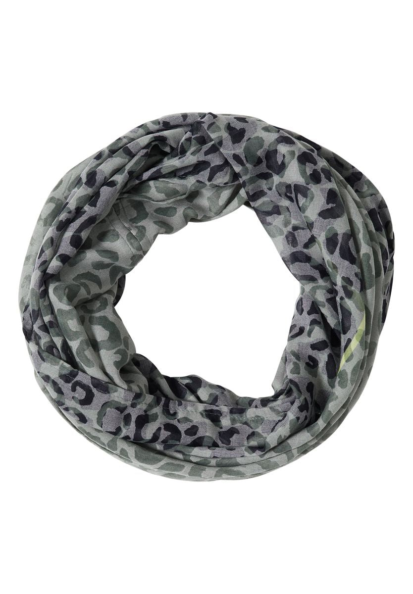 Loop-Schal im Ausbrenner-Look mit Leo-Muster