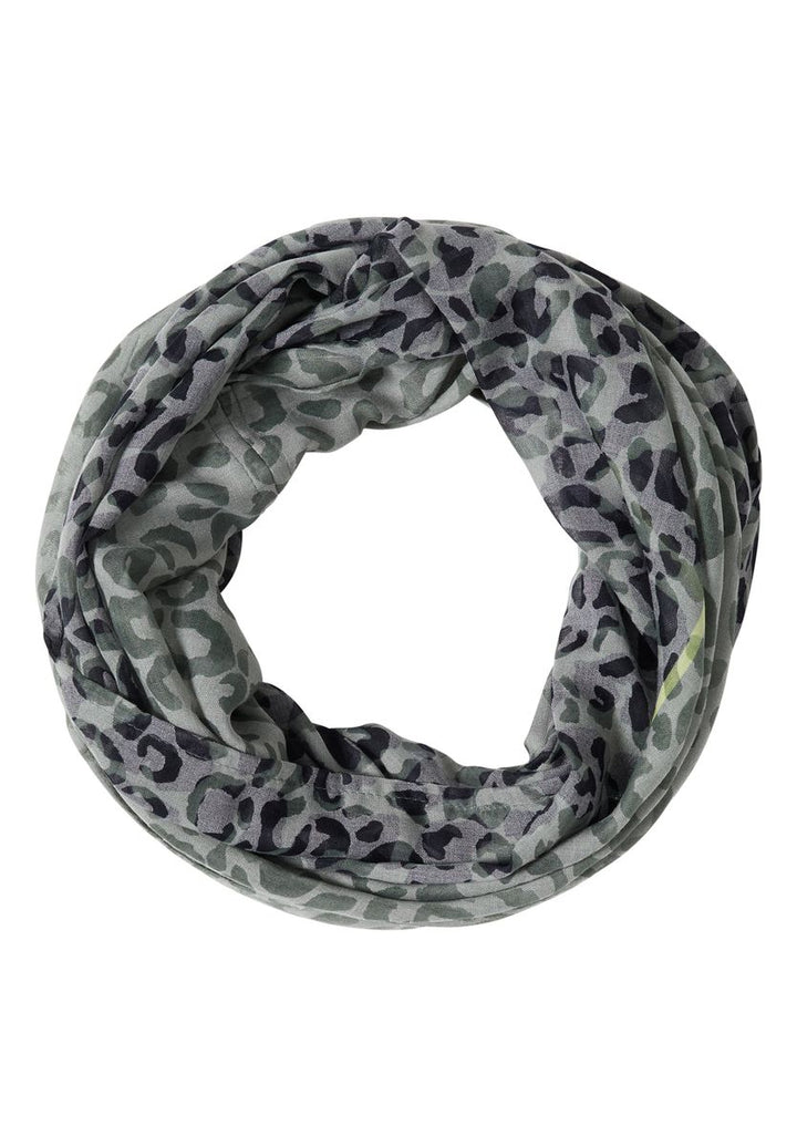 Loop-Schal im Ausbrenner-Look mit Leo-Muster