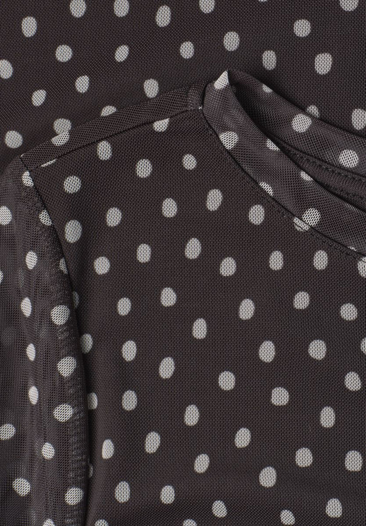 3/4-Arm Shirt aus Mesh mit Print