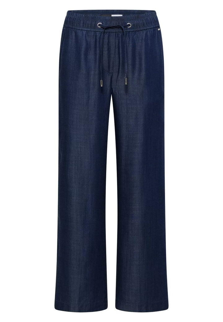 Wide Leg Hose in Denim-Optik