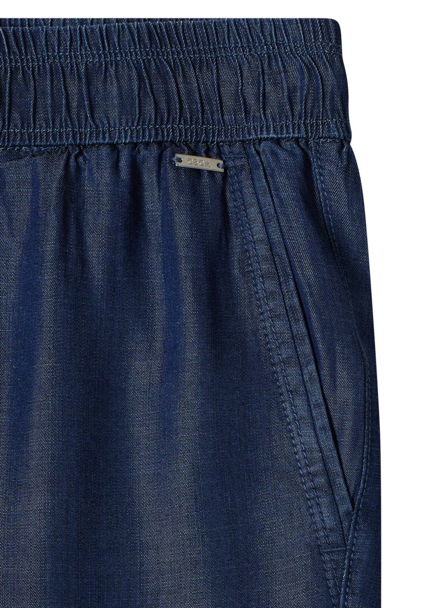 Wide Leg Hose in Denim-Optik