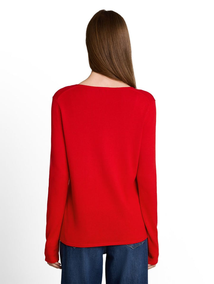 Strickpullover mit V-Ausschnitt