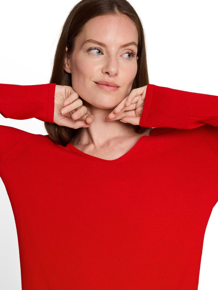 Strickpullover mit V-Ausschnitt