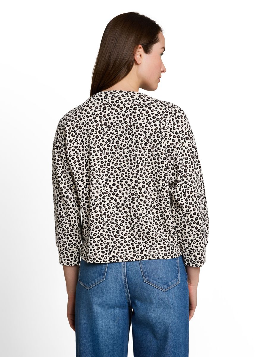 Loose Fit Sweatshirt mit Leo-Print