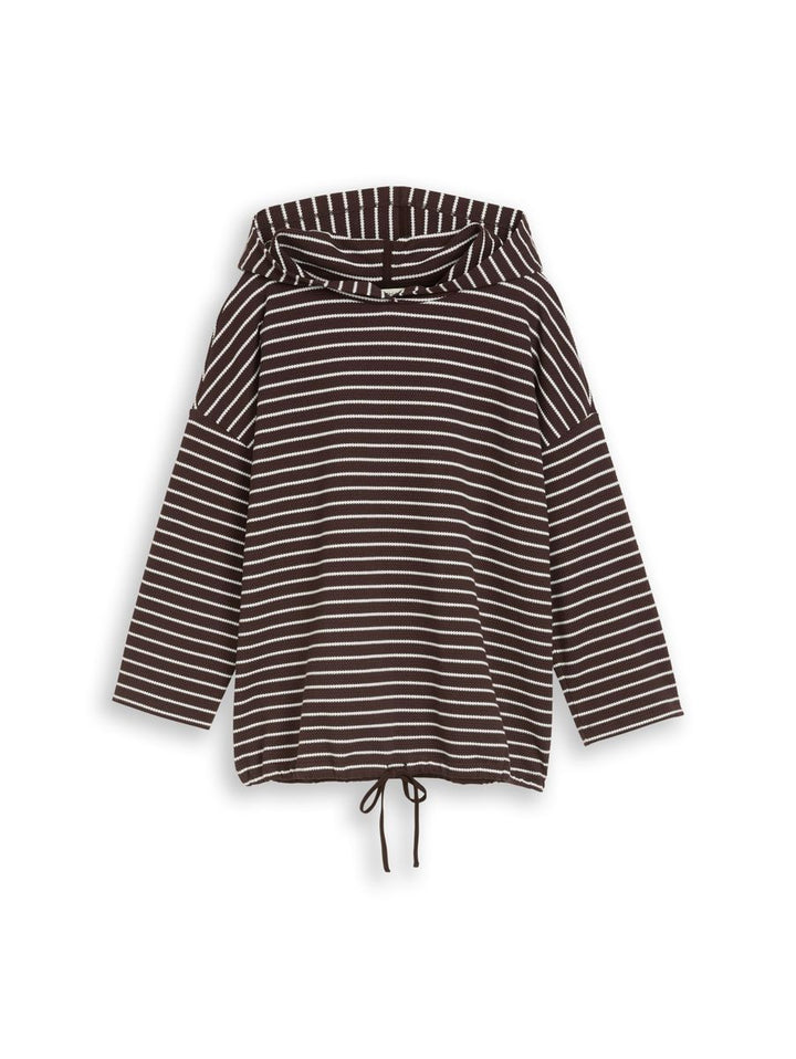 Hoodie Langarmshirt mit Kordelzug