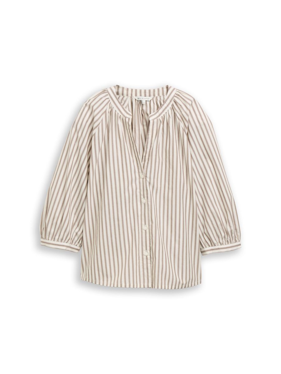 Bluse mit Streifenmuster