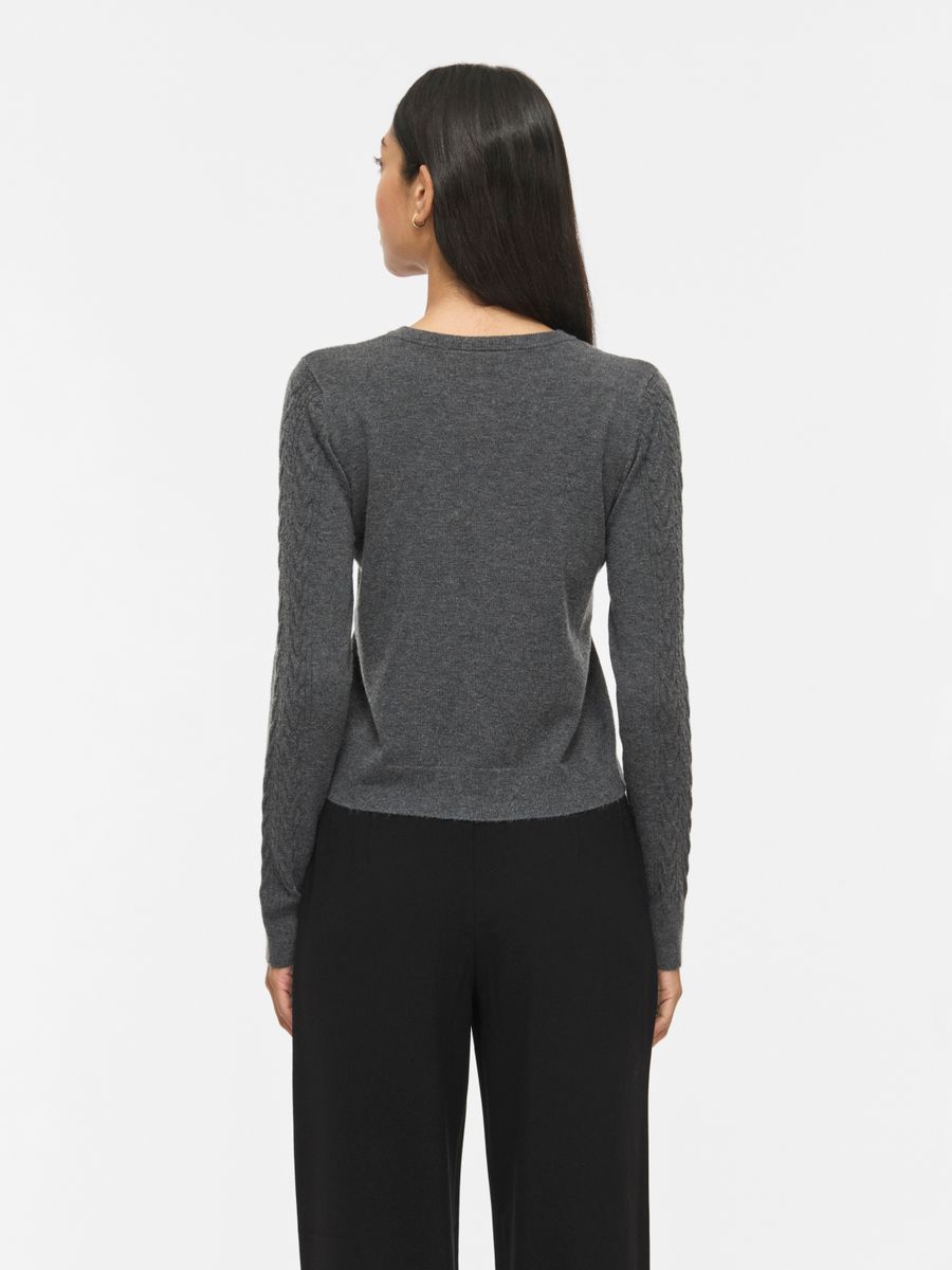 VIKERRY CABLE L/S KNIT CARDIGAN-NOOS