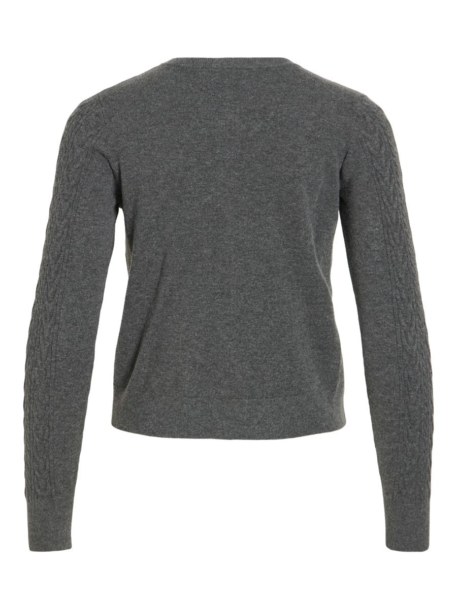 VIKERRY CABLE L/S KNIT CARDIGAN-NOOS