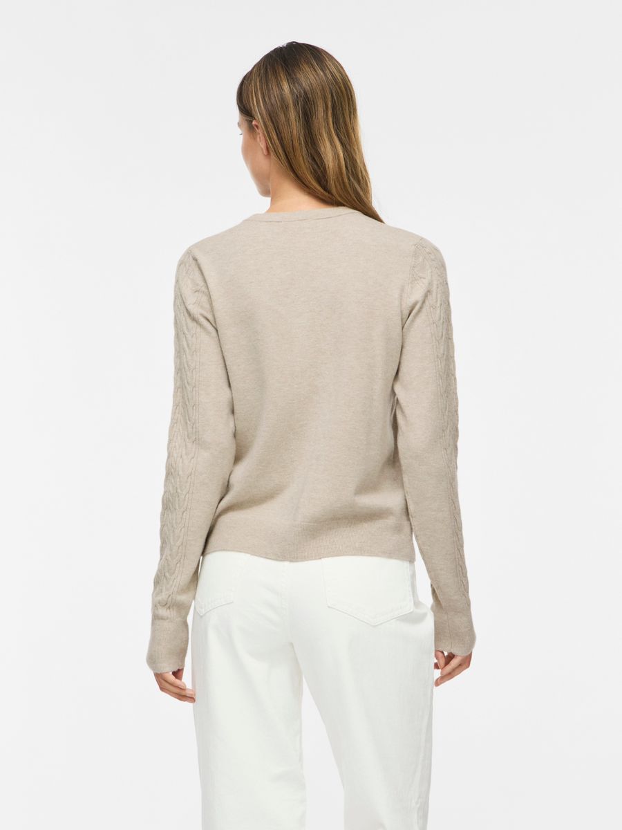 VIKERRY CABLE L/S KNIT CARDIGAN-NOOS