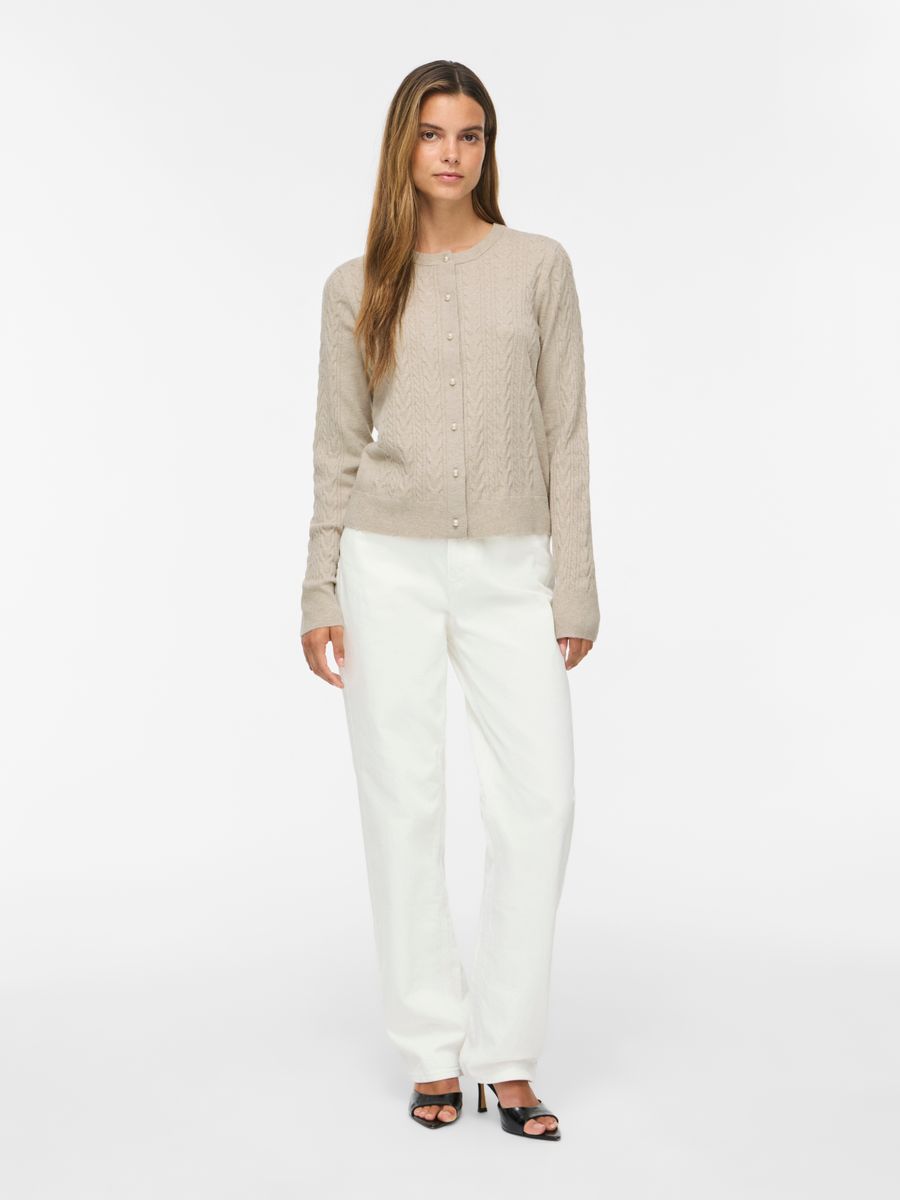 VIKERRY CABLE L/S KNIT CARDIGAN-NOOS