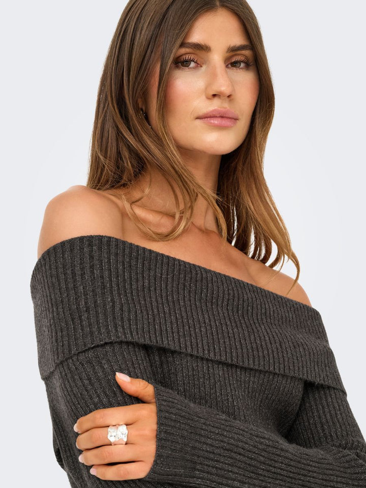 ONLKATIA LS OFF SHOULDER KNT NOOS