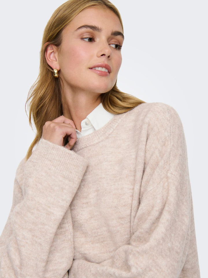 ONLSIMONI L/S O-NECK PULLOVER KNT NOOS
