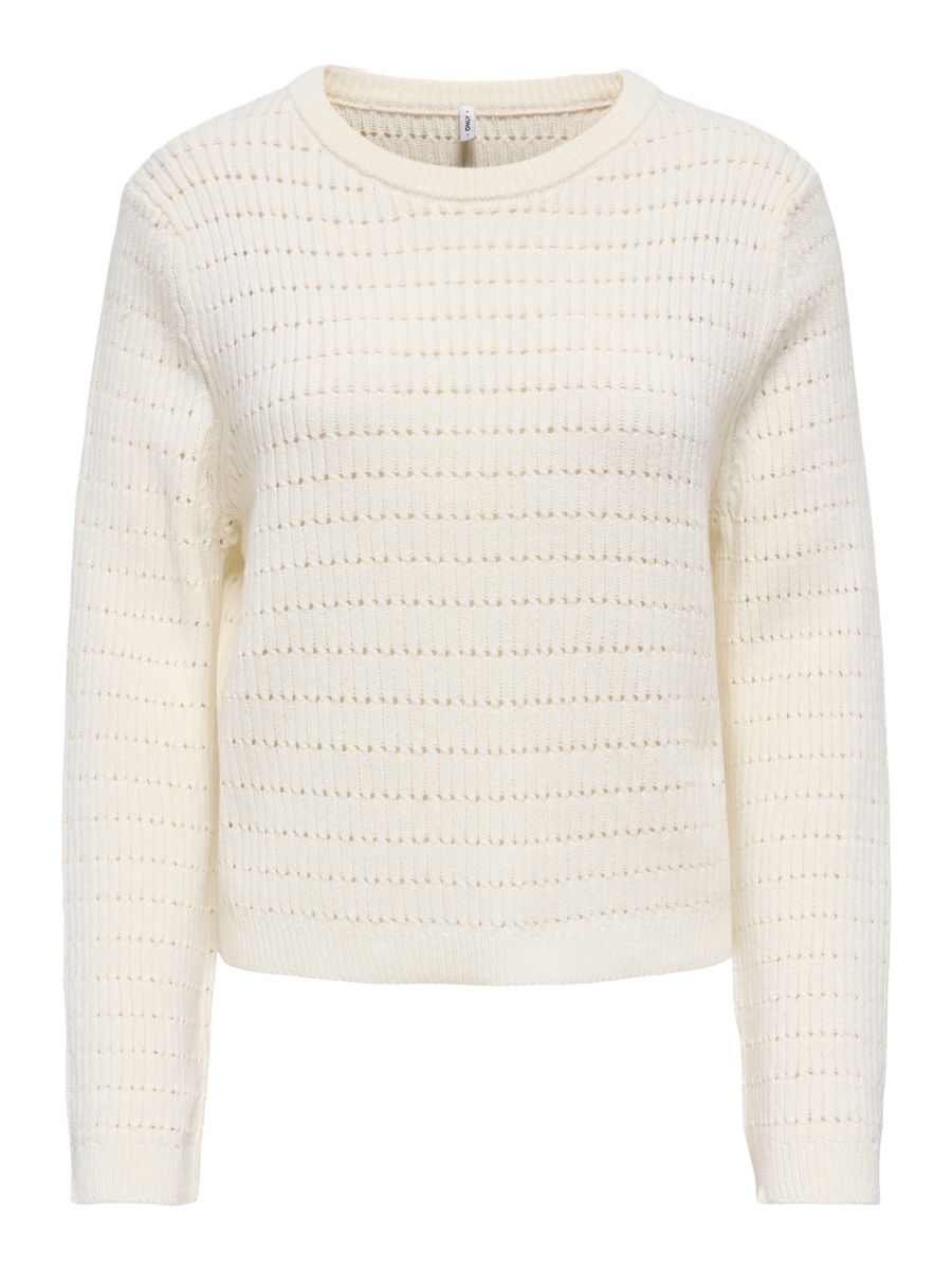 ONLAVIA LS O-NECK POINTELLE KNT