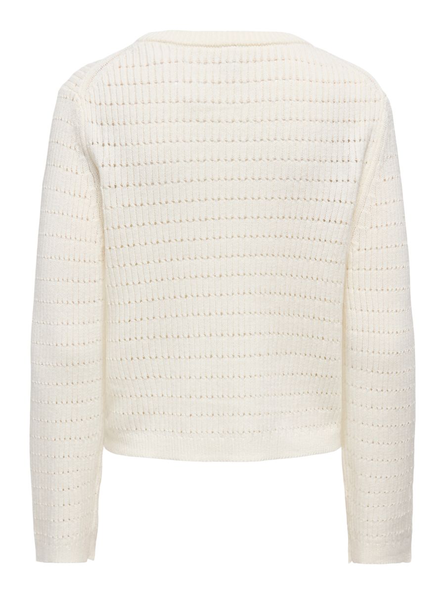 ONLAVIA LS O-NECK POINTELLE KNT