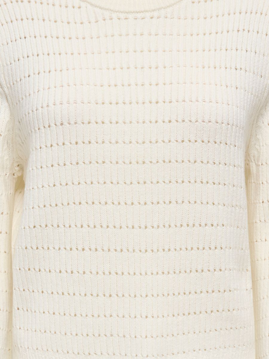 ONLAVIA LS O-NECK POINTELLE KNT