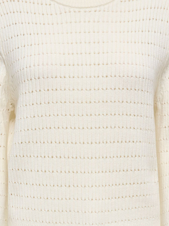 ONLAVIA LS O-NECK POINTELLE KNT