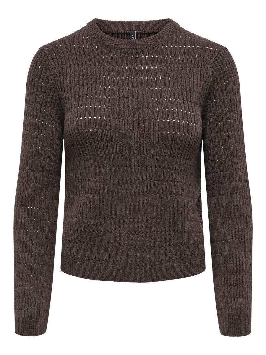 ONLAVIA LS O-NECK POINTELLE KNT