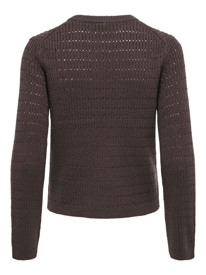 ONLAVIA LS O-NECK POINTELLE KNT