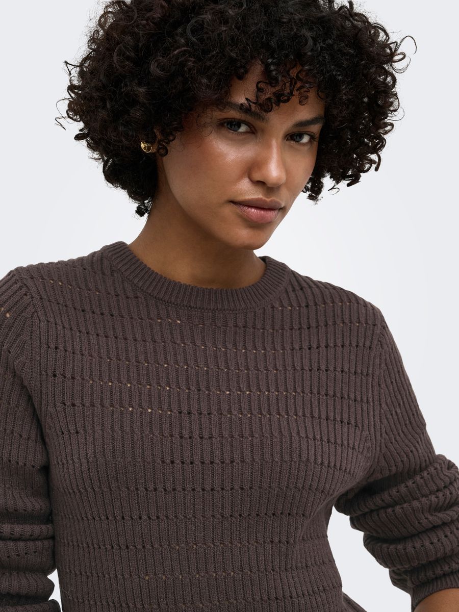 ONLAVIA LS O-NECK POINTELLE KNT