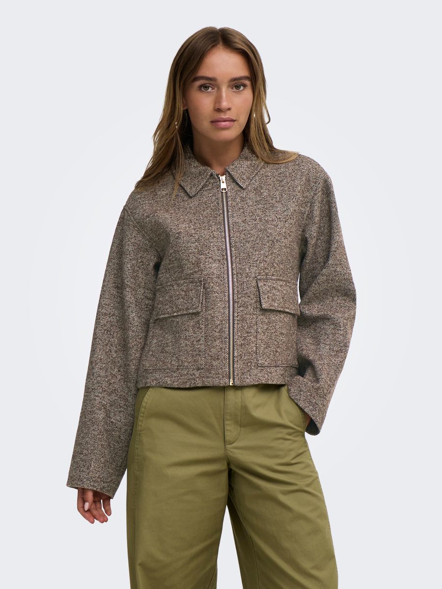 JDYVINGA HERRINGBONE JACKET OTW NOOS
