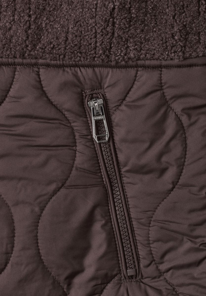 Teddy-Jacke mit Softshelldetails