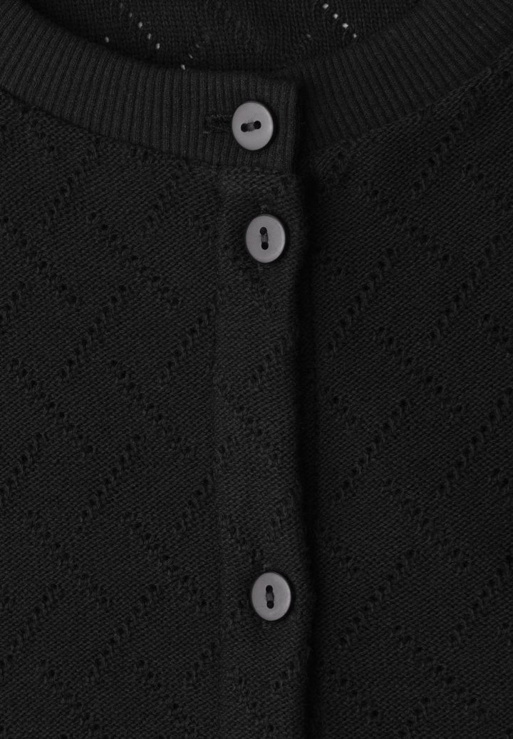 Kurzarm Jacke mit Rundhals und Knöpfen