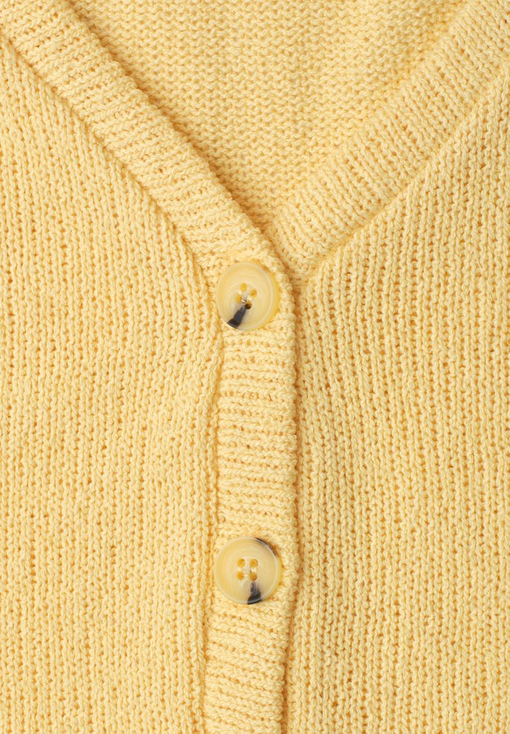 Weste mit V-Neck in Strick-Optik