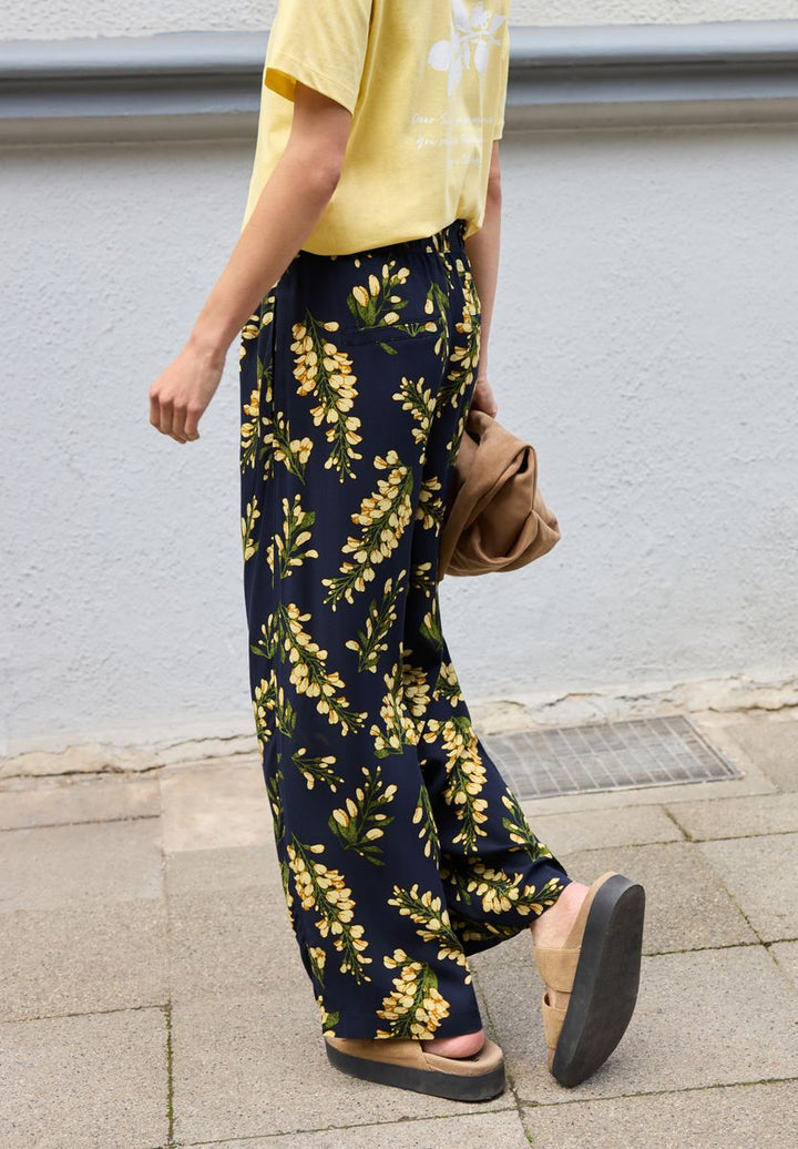 Mid Waist Culotte mit floralem Print