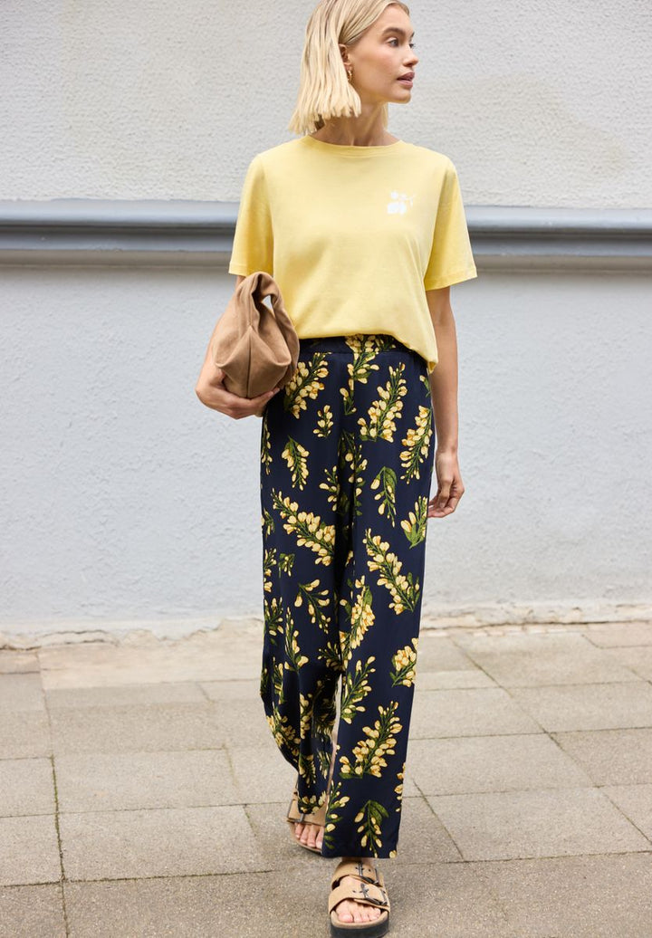 Mid Waist Culotte mit floralem Print