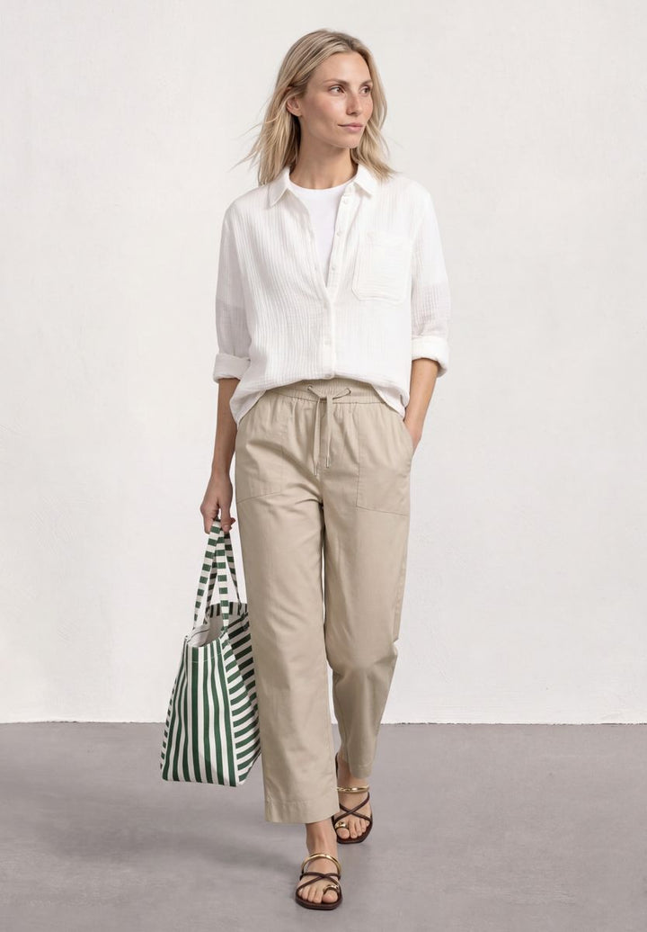 Straight Leg Hose mit Turn-Up-Detail