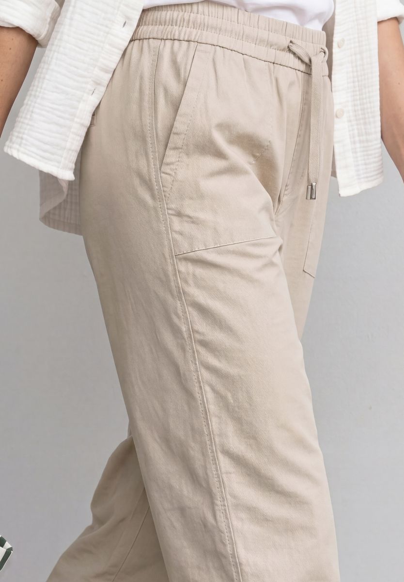 Straight Leg Hose mit Turn-Up-Detail