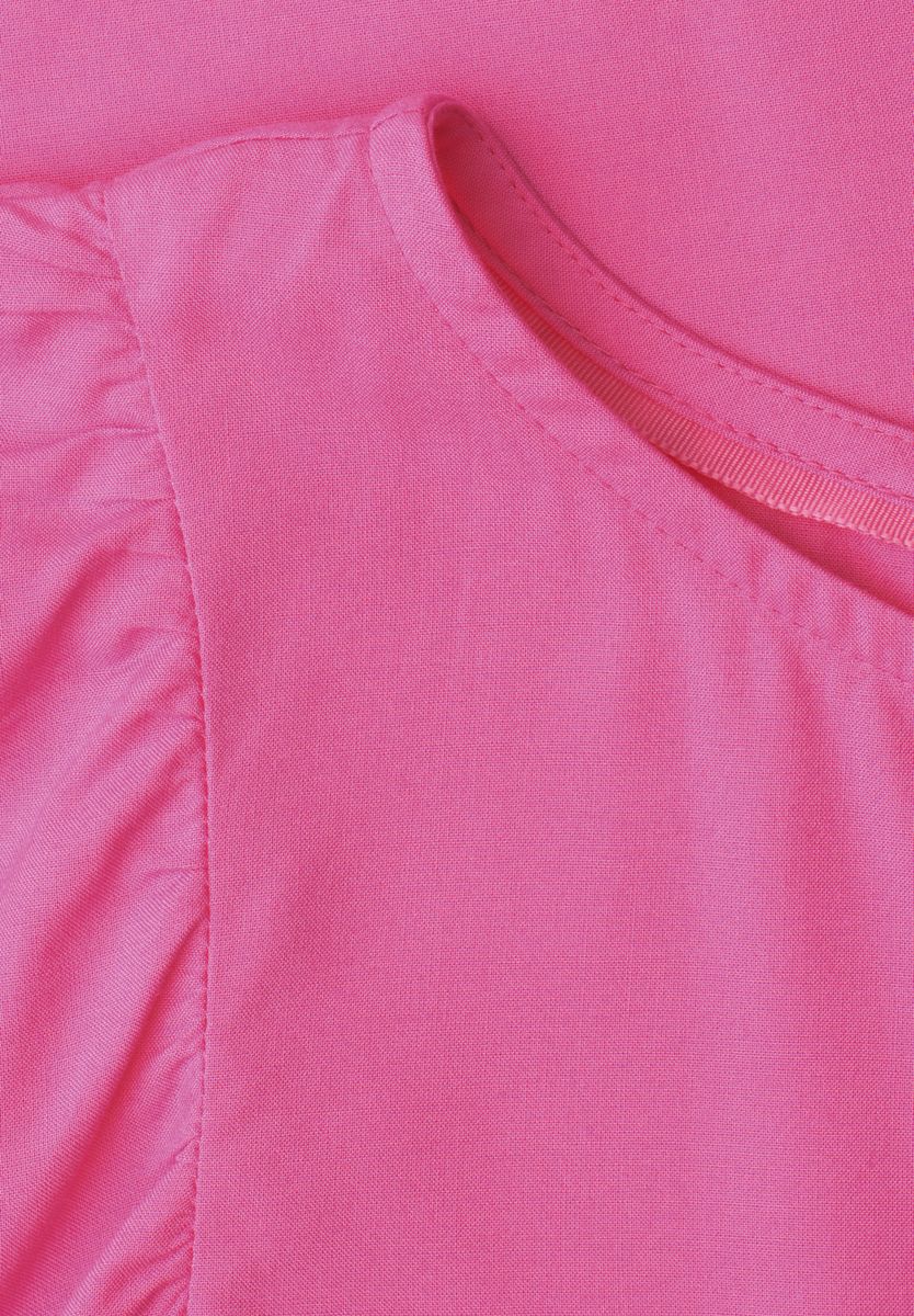 Dropped Shoulder Blusenshirt mit Rundhals