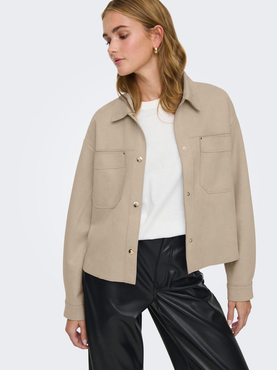 JDYJULLE L/S FAKE SUEDE SHIRT JRS NOOS