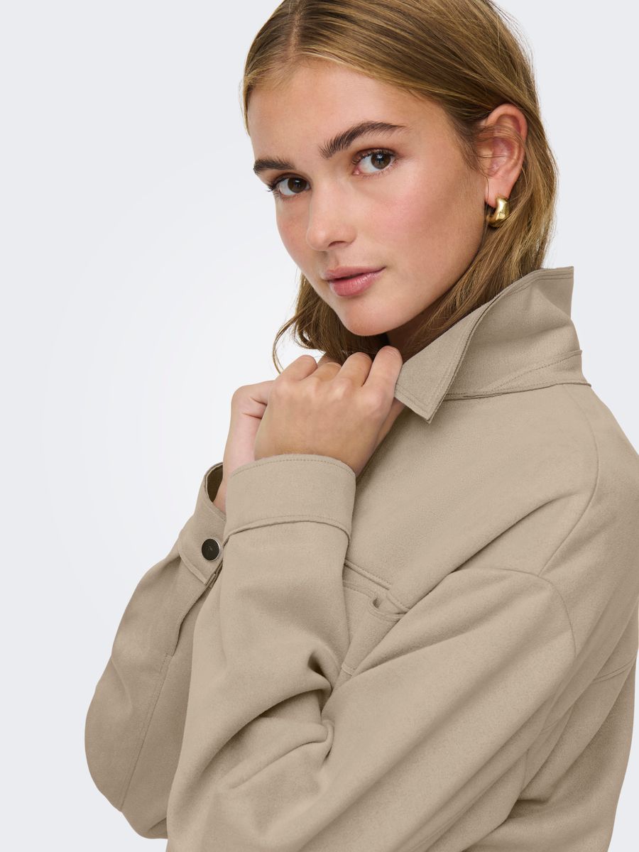 JDYJULLE L/S FAKE SUEDE SHIRT JRS NOOS
