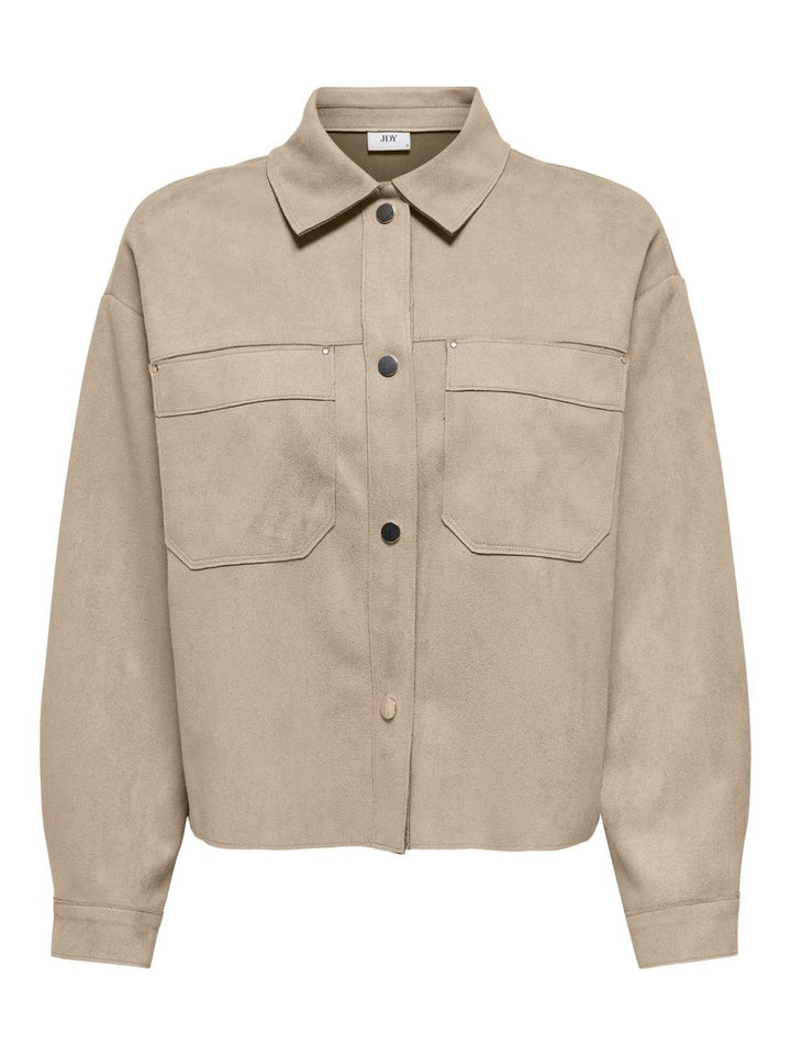 JDYJULLE L/S FAKE SUEDE SHIRT JRS NOOS