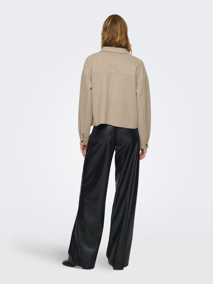 JDYJULLE L/S FAKE SUEDE SHIRT JRS NOOS