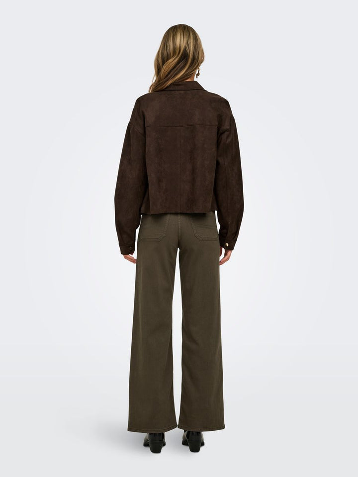 JDYJULLE L/S FAKE SUEDE SHIRT JRS NOOS