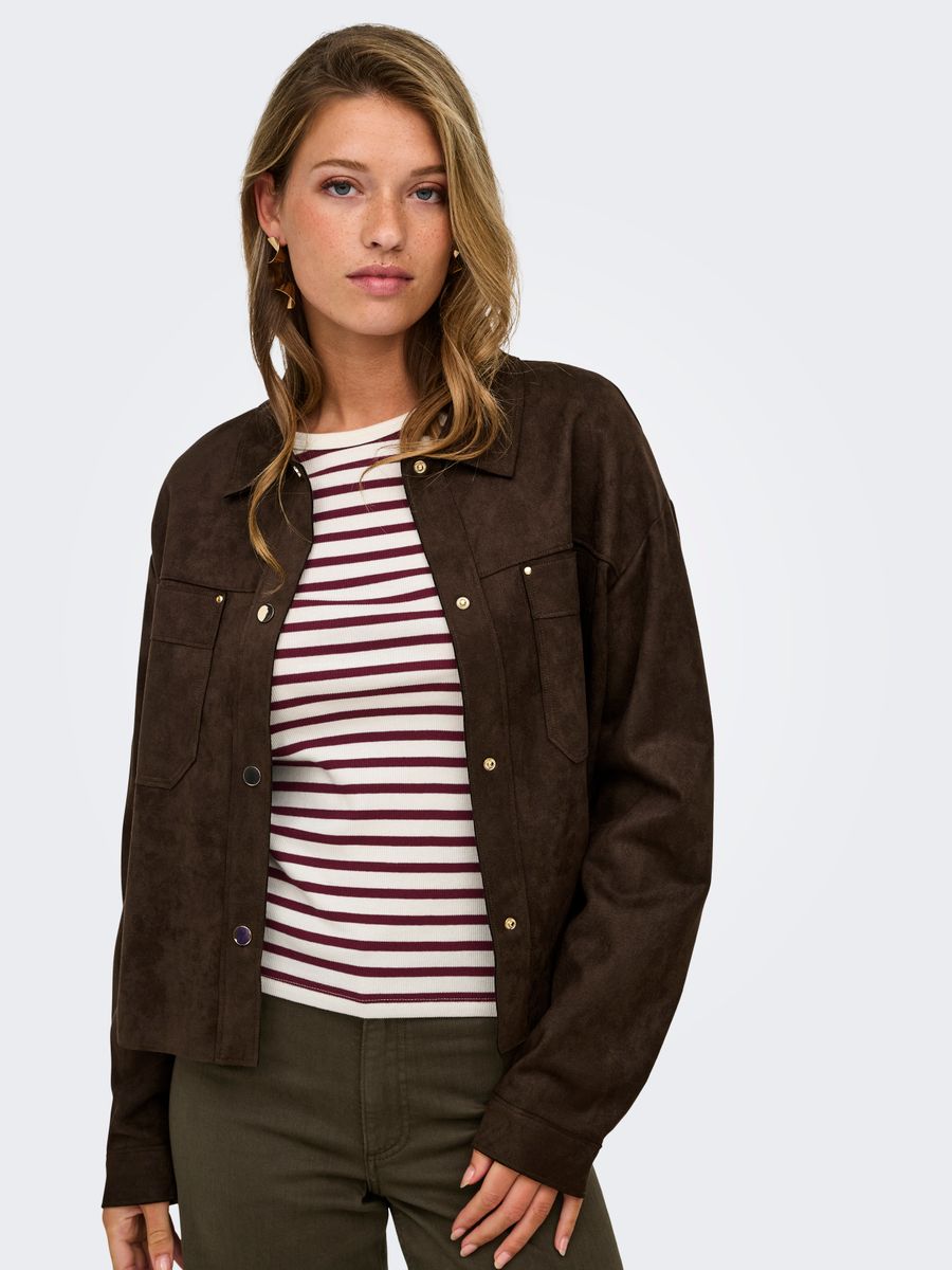 JDYJULLE L/S FAKE SUEDE SHIRT JRS NOOS
