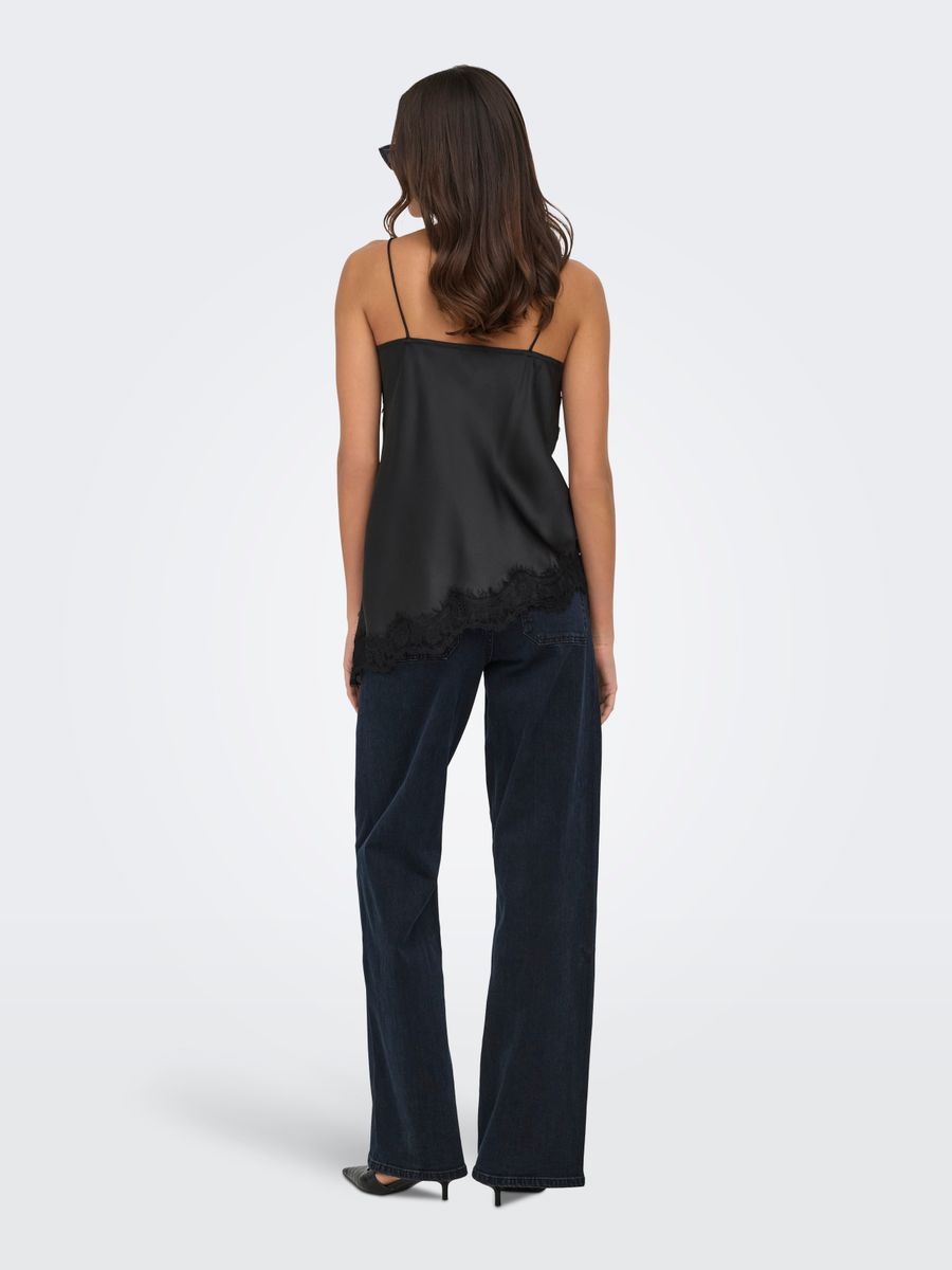 JDYFIFI S/L ASYM LACE SINGLET WVN NOOS