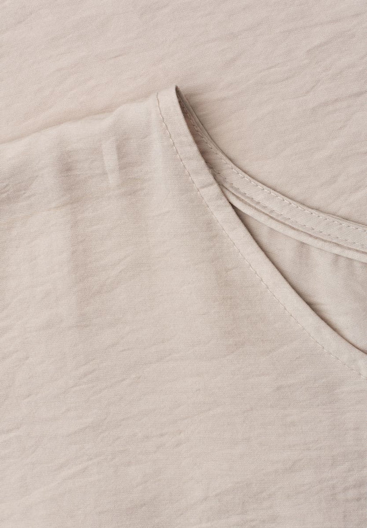 Dropped Shoulder Blusenshirt mit Rundhals