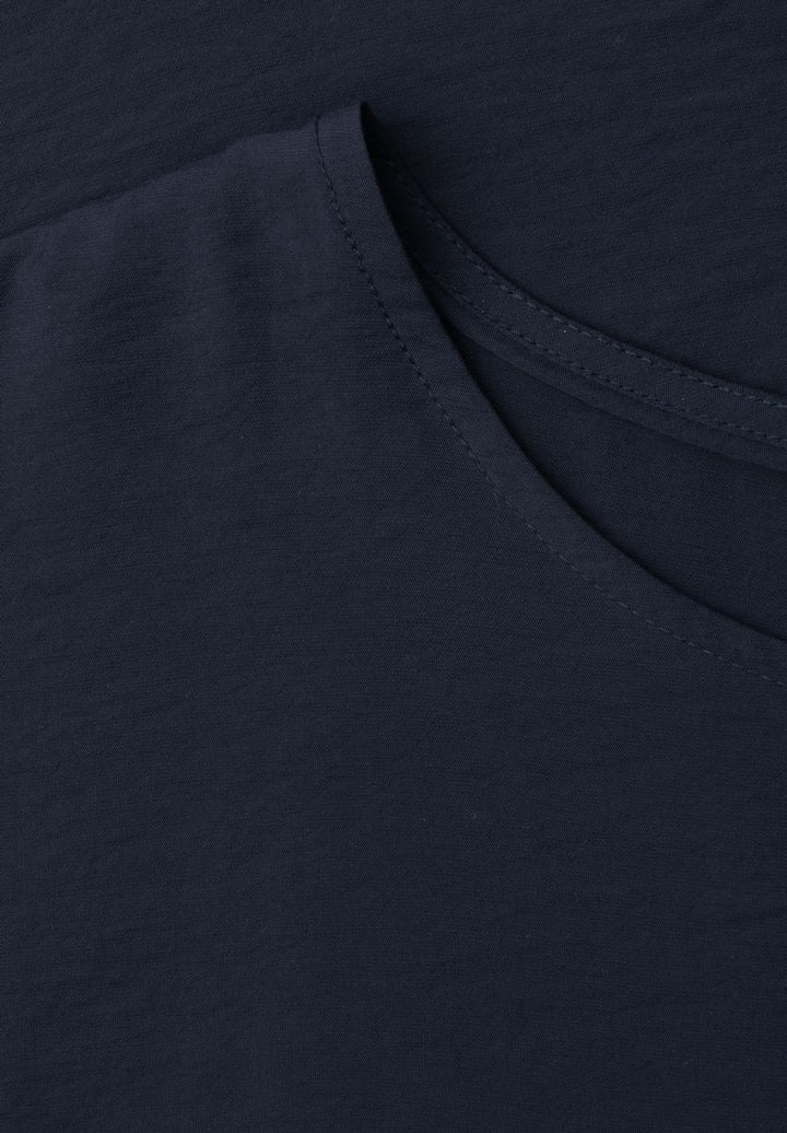 Dropped Shoulder Blusenshirt mit Rundhals