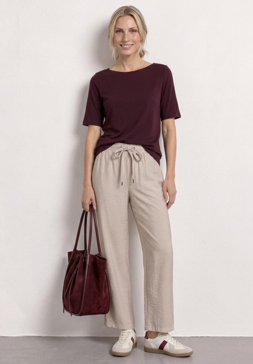 High Waist Wide Leg Hose im Loose Fit