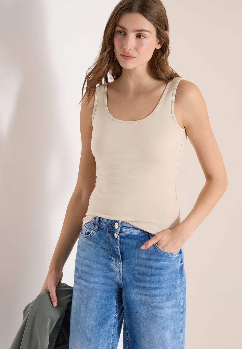 Basic Top aus reiner Baumwolle