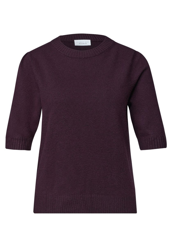 Kurzarm Pullover mit Rundhals