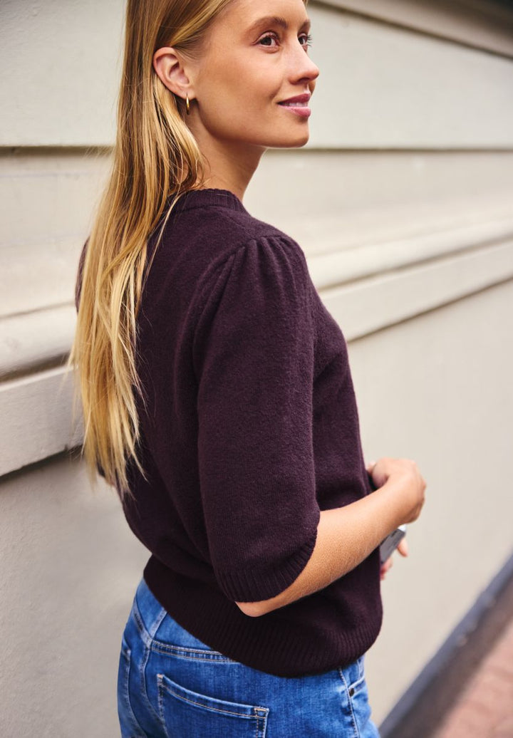 Kurzarm Pullover mit Rundhals